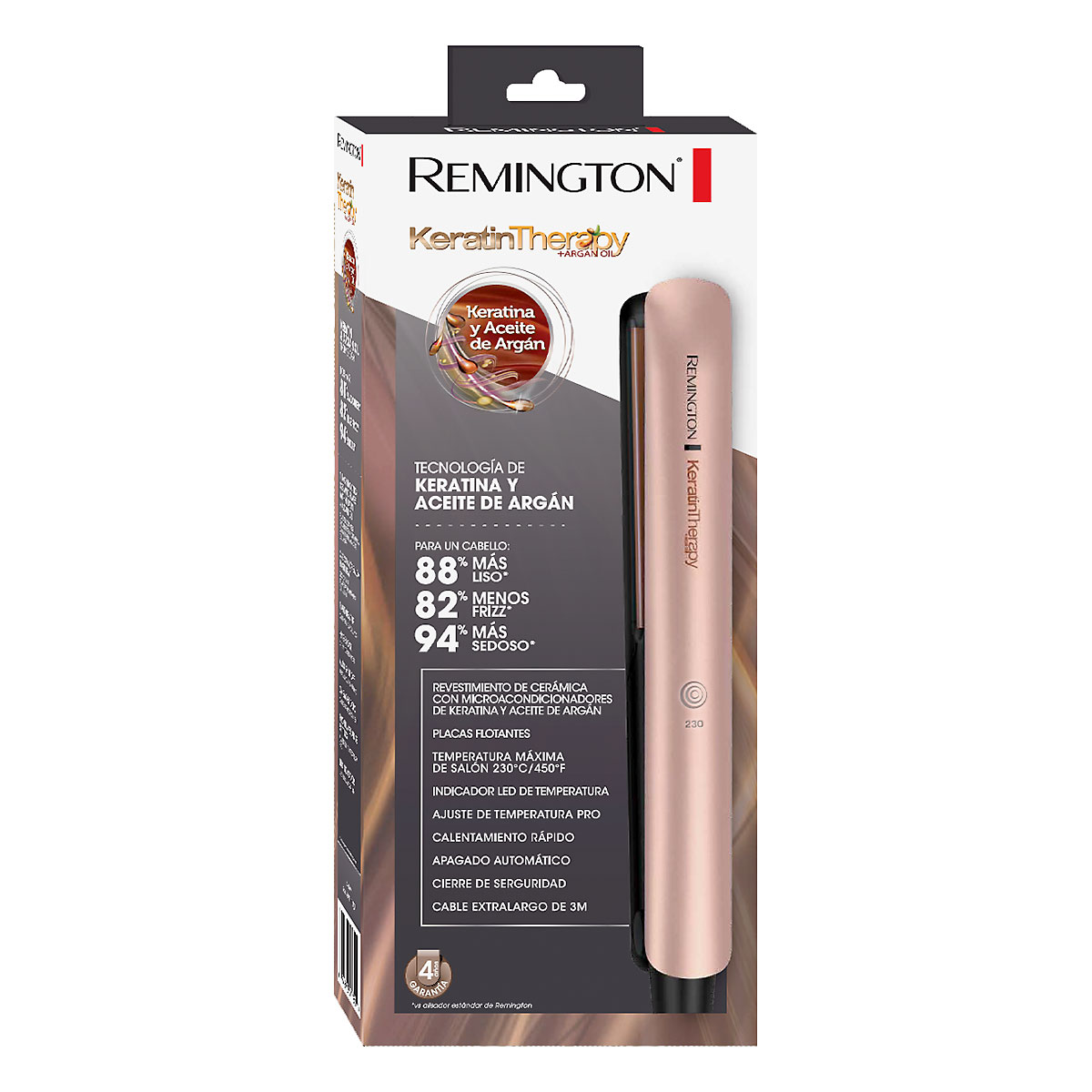Plancha Remington Keratina y Aceite de Argán